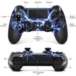 AceGamer Wireless Controller for PS4, Custom Design V2 Gamepad Joystick for PS4 with Non Slip Grip