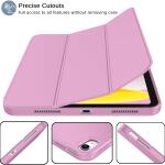 iMieet Case for New iPad 10.9 Inch (10th Gen, 2022) - Trifold Stand with Pencil Holder, Soft TPU Back, and Auto Wake/Sleep (Pastel Violet)