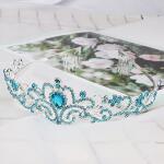 Didder Silver Tiaras: Elegant blue crystal crowns with combs, perfect for weddings, birthdays, proms, and parties for women and girls.