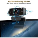 NexiGo N980P 1080P 60FPS Webcam with Microphone and Software Control