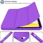 iMieet Case for New iPad 10.9 Inch (10th Gen, 2022) - Trifold Stand with Pencil Holder, Soft TPU Back, and Auto Wake/Sleep (Grape Purple)