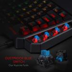 Redragon Blue Switch - K585 DITI Wired One-Handed Mechanical Gaming Keyboard