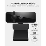 Lenovo Essential Full HD 1080P Webcam - Black