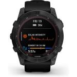 Garmin fenix 7X Sapphire Solar Smartwatch Black DLC Titanium w/ Black Band