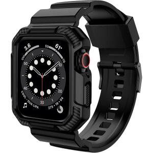 OROBAY Compatible with Apple Watch Band 46mm Series 10 with Case Matte Black