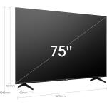 75 inches Hisense Roku 4K Led Smart Tv