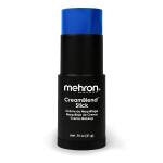 Mehron Makeup CreamBlend Stick (21 g) (Blue), Face Paint, Body Paint, & Foundation Cream Makeup, Body Paint Stick Perfect for Halloween Makeup .75 oz