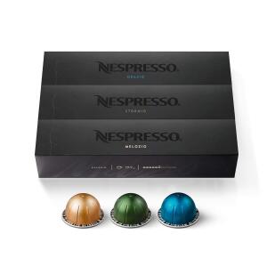 Nespresso Capsules Vertuo, Variety Pack, Medium and Dark Roast Coffee, 30 Count Coffee Pods, Brews