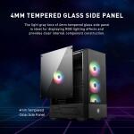 MSI MAG Forge 112R Premium Mid-Tower Tempered Glass Side Panel Gaming PC Case