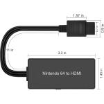 Y.D.F N64 to HDMI Converter, HD Link Cable for N64, Nintendo 64 to HDMI Compatible Nintendo 64Plug and Play, no Power Supply Required.