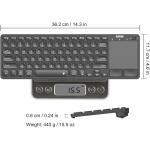 Arteck Universal Backlit 7-Colors Bluetooth Touch TV Keyboard