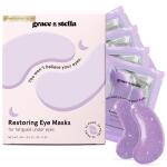 Grace & Stella Under Eye Masks for Dark Circles (Purple, 24 Pairs): Vegan, cruelty-free gel masks with retinol to restore puffy eyes and reduce dark circles.