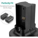 for Xbox 360 Controller 2 Pack Rechargeable Battery Kit with Dual Charging Station Dock Charger Stand Base