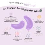 Grace & Stella Under Eye Masks for Dark Circles (Purple, 24 Pairs): Vegan, cruelty-free gel masks with retinol to restore puffy eyes and reduce dark circles.