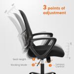 Sweetcrispy Mesh Black Ergonomic Office Chair