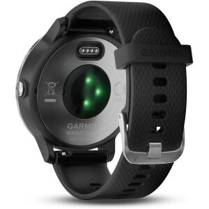 Garmin 010-01769-01 Vivoactive 3 Smartwatch - Black with Silver Hardware