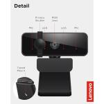 Lenovo Essential Full HD 1080P Webcam - Black