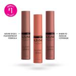 NYX PROFESSIONAL MAKEUP Butter Gloss Brown Sugar, Pack Of 3 (Sugar High, Spiked Toffee, Butterscotch), Non Sticky Lip Gloss