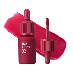 Peripera Ink the Velvet Lip Tint, 032 FUCHSIA RED, High Pigment Color, Longwear, Weightless, Not Animal Tested, Gluten Free, Paraben Free