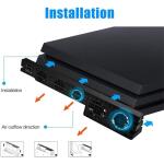 Linkstyle Cooling Fan for PS4 PRO, USB External Cooler 5 Fan Turbo Temperature Control