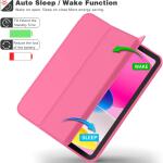 iMieet Case for New iPad 10.9 Inch (10th Gen, 2022) - Trifold Stand with Pencil Holder, Soft TPU Back, and Auto Wake/Sleep (Watermelon)