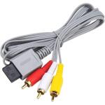 3 in 1 Wii AC Power Adapter Composite Audio Video Cable and Wired Motion Sensor Bar Compatible with Nintendo Wii