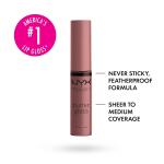 NYX PROFESSIONAL MAKEUP Butter Gloss, Cinnamon Roll (Dusty Nude Mauve), Non Sticky Lip Gloss