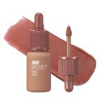 Peripera Ink the Velvet Lip Tint, 025 CINNAMON NUDE, High Pigment Color, Longwear, Weightless, Not Animal Tested, Gluten Free, Paraben Free