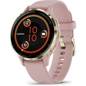 Garmin Venu 3S Soft Gold Stainless Steel Bezel 1.2-Inch 41 MM - Dust Rose