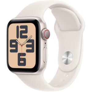 Apple Watch SE (2nd Gen) Starlight Aluminium Case with Starlight Sport Band