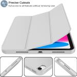 iMieet Case for New iPad 10.9 Inch (10th Gen, 2022) - Trifold Stand with Pencil Holder, Soft TPU Back, and Auto Wake/Sleep (Light Gray)