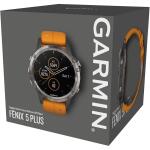 Garmin fenix 5 Plus Premium Smartwatch - Titanium with Orange Band