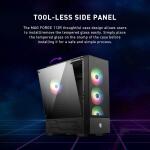 MSI MAG Forge 112R Premium Mid-Tower Tempered Glass Side Panel Gaming PC Case