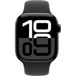 Apple Watch Series 10 Jet Black Aluminium Case with Black Sport Band