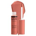 NYX PROFESSIONAL MAKEUP Butter Gloss, Bit Of Honey (Peach Nude), Non Sticky Lip Gloss