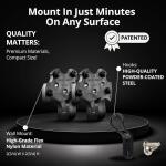 Hangsmart No Stud TV Wall Mount 150lbs 100in each