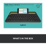 Logitech K480 Wireless Multi-Device Keyboard - Black