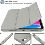 iMieet Case for New iPad 10.9 Inch (10th Gen, 2022) - Trifold Stand with Pencil Holder, Soft TPU Back, and Auto Wake/Sleep (Smoky Gray)