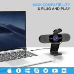 EMEET 1080P Webcam with Microphone, C960 Web Camera