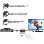 Y.D.F N64 to HDMI Converter Adapter Support 16:9/4:3 Conversion, HDMI Link Cable for N64 /SNES/NGC/SFC?Plug and Play?