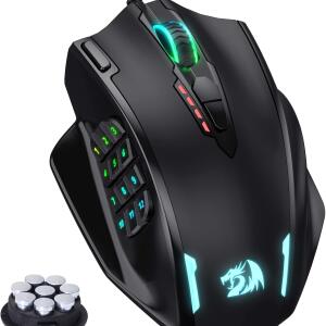 Redragon M908 Impact RGB LED MMO Gaming Mouse with 12 Side Buttons