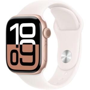 Apple Watch Series 10 RoseGold Aluminium Case with LightBlush Sport Band