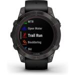 Garmin fēnix 7 Pro Sapphire Solar 47mm - Carbon Gray DLC Titanium w/ Black Band