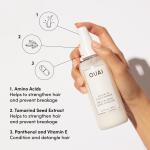 OUAI Leave In Conditioner & Heat Protectant Spray, 4.7 oz, Prime Hair for Style, Smooth Flyaways, Add Shine and Use as Detangling Spray, No Parabens, Sulfates or Phthalates