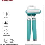 KitchenAid Classic Multifunction Can & Bottle Opener, 8.34 Inch (Aqua Sky)