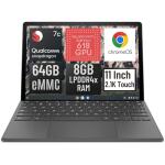 HP Chromebook x2 11-da0023dx 11-inch Qualcomm Snapdragon 7c 8 GB Memory 64 GB eMMC Storage 2-in-1 Laptop Tablet (Renewed)