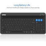 Arteck Wireless Bluetooth Keyboard with Built-in Cradle