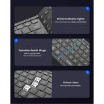 Samsers Folding Bluetooth Keyboard Mouse Combo - Elegant Black