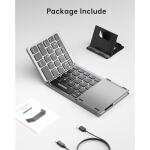 Samsers Foldable Bluetooth Keyboard - Gray