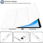 iMieet Case for New iPad 10.9 Inch (10th Gen, 2022) - Trifold Stand with Pencil Holder, Soft TPU Back, and Auto Wake/Sleep (White)